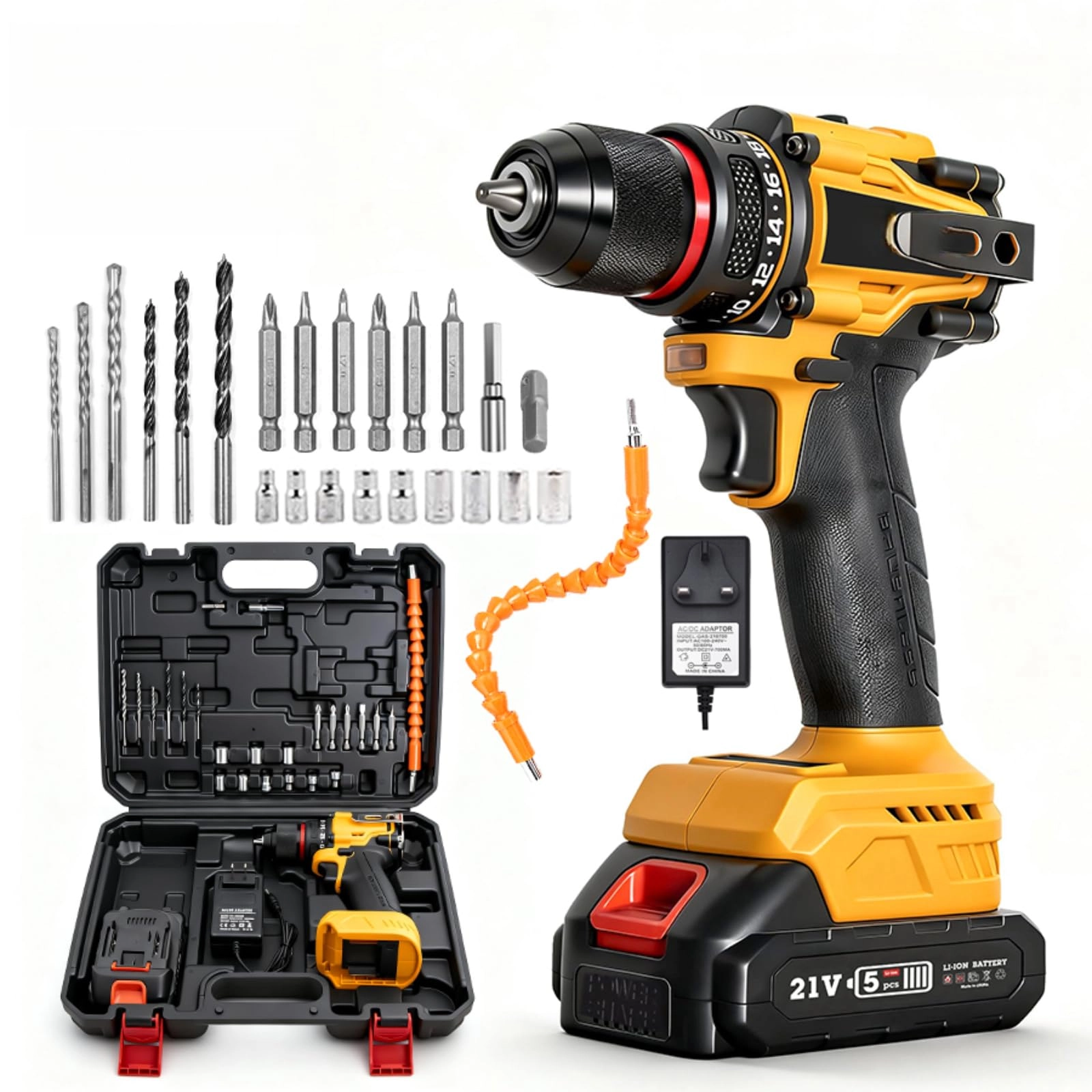 Cordless Driver Drill - 2000mAh