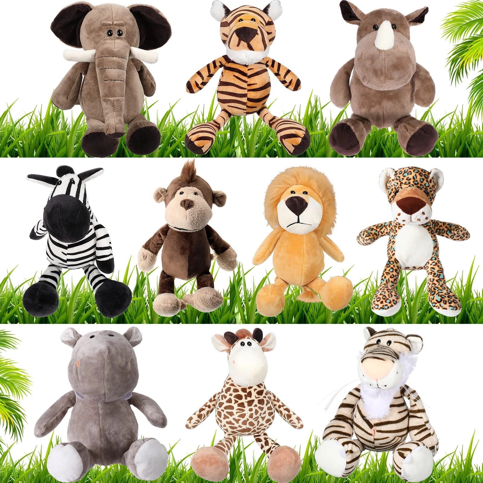 HyDren Plush Safari - 11.8 inches 10 Count