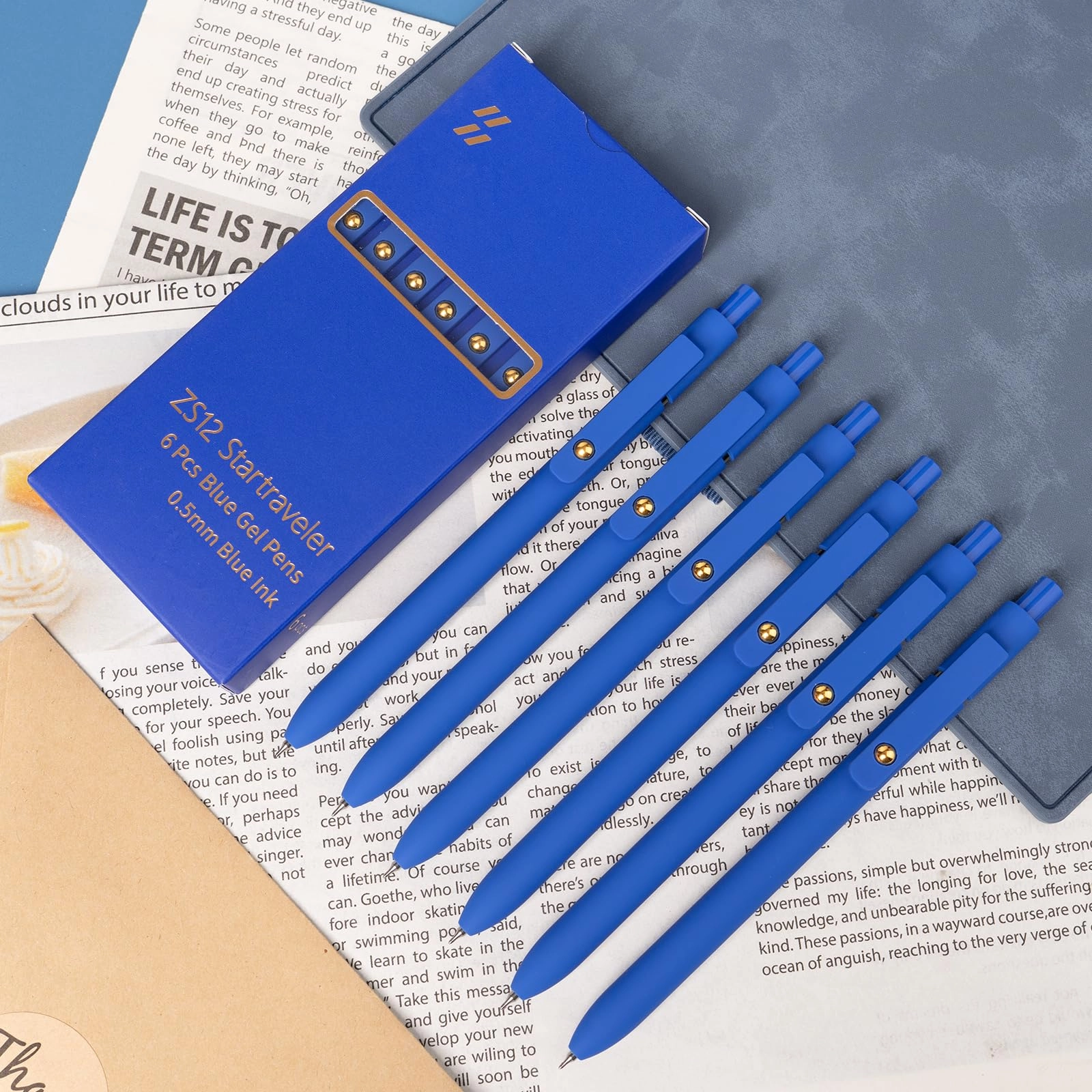 Color Pens - 6 Pcs 0.5mm