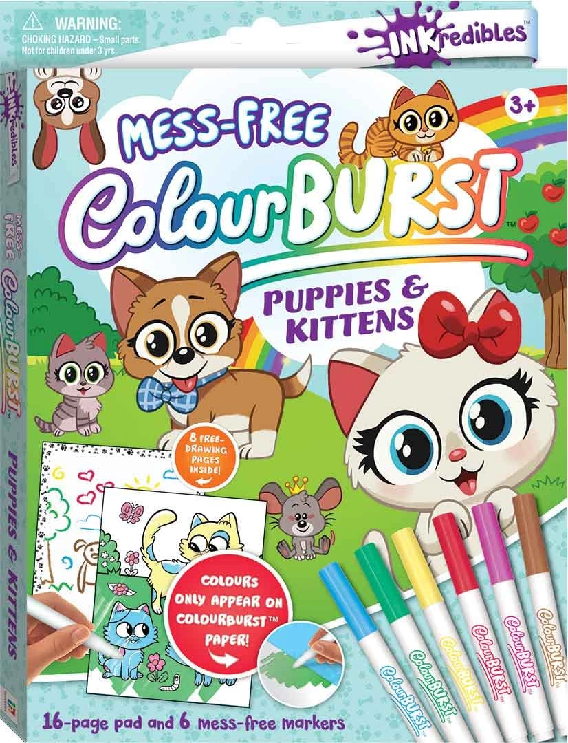 Hinkler Books Inkredibles Colourburst - 1 Count 6 mess-free markers