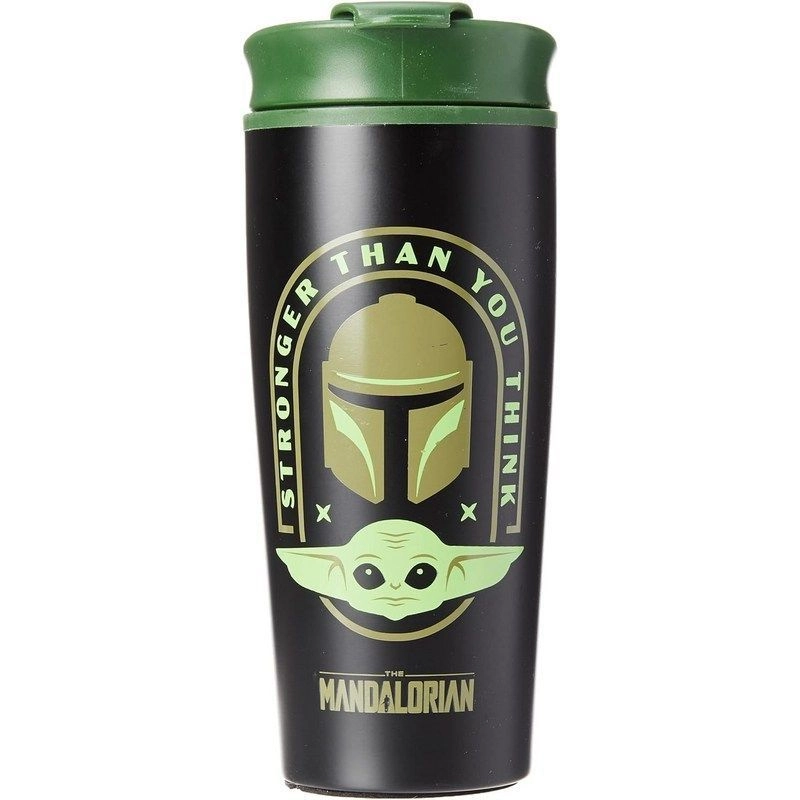 PYRAMID POSTERS Metal Star Wars The Mandalorian - Stronger Than You Think Travel Mug