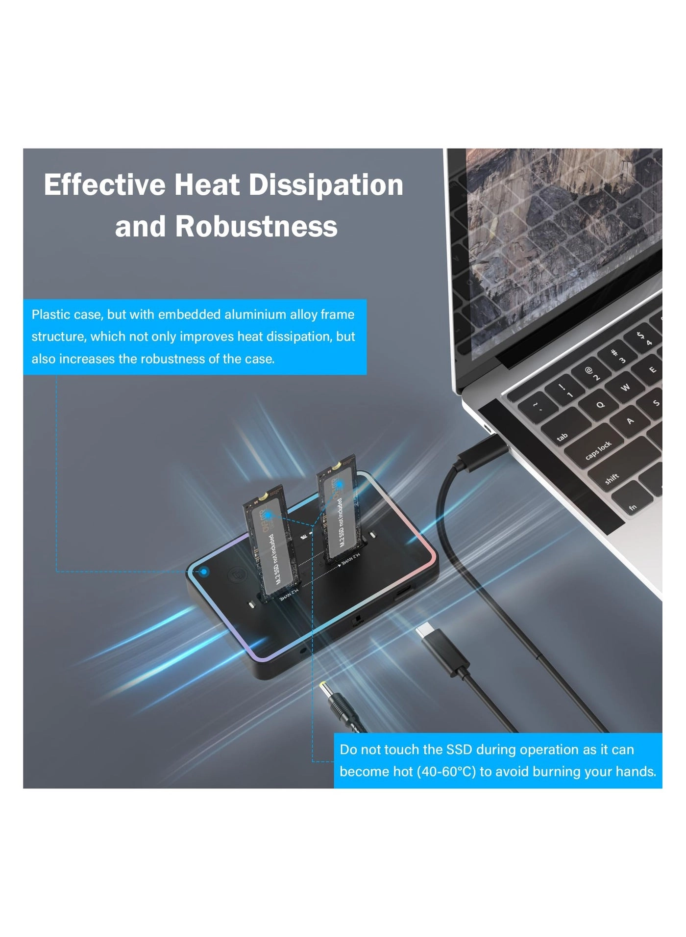 Dual Bay SSD Cloner - two