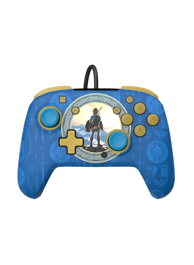 PDP Rematch Wired Controller - Hyrule Blue Nintendo Switch