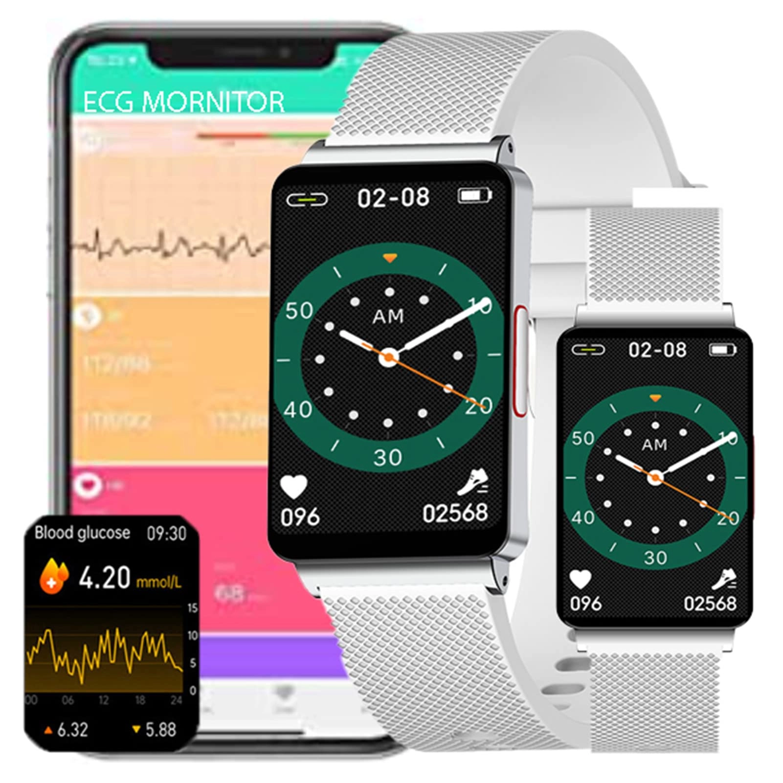MIUXE Samrt Watch - Bluetooth Calling Blood Sugar