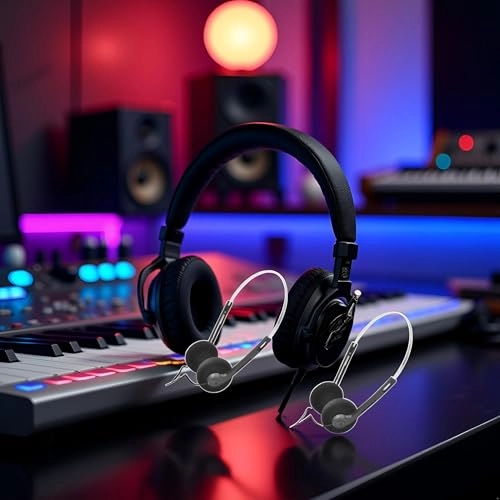 Retro Over-Ear Headphone Wired Headphone