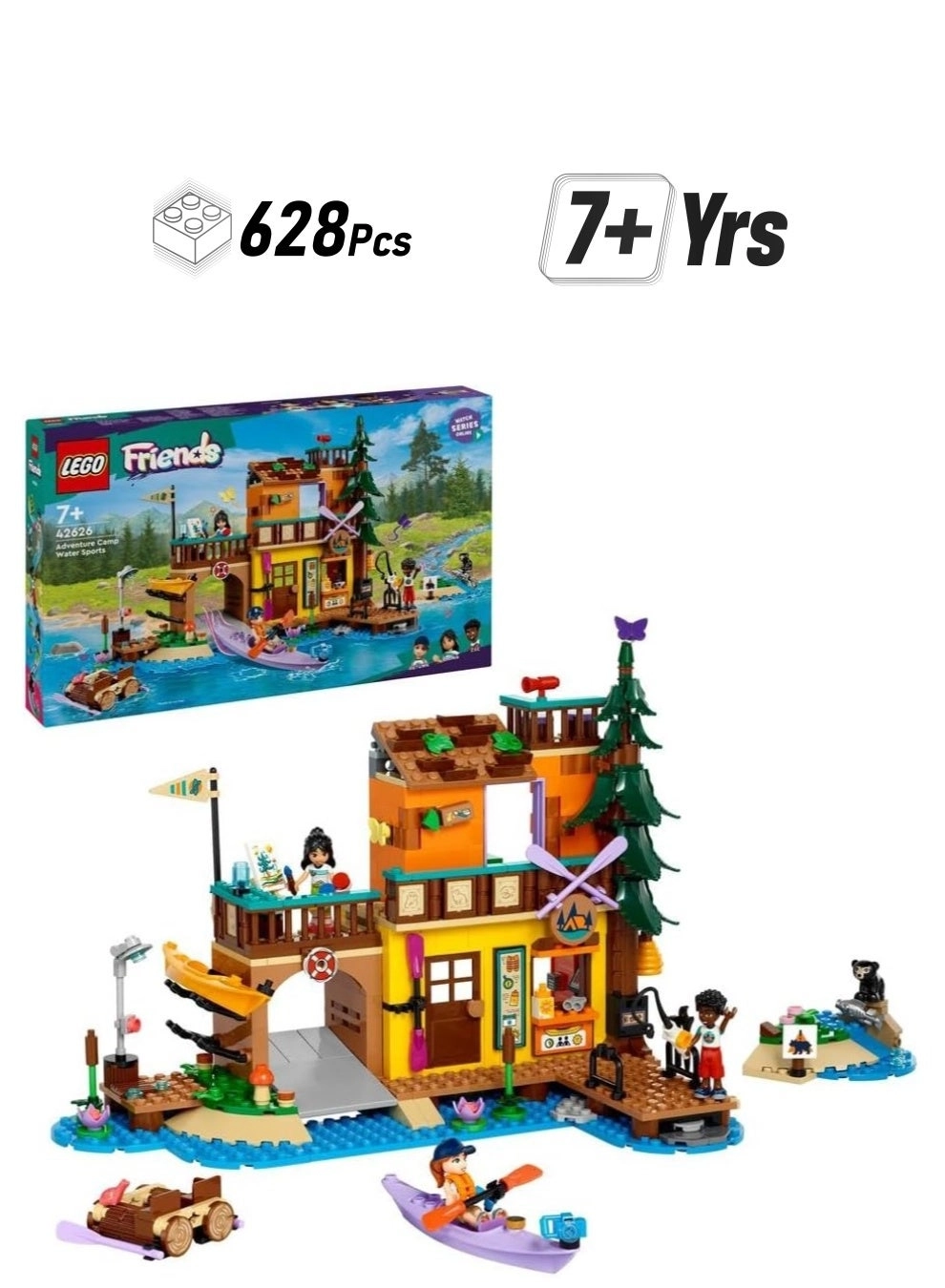 Friends Adventure Camp Water Sports (42626) - Multicolor 3 Mini-Doll Characters