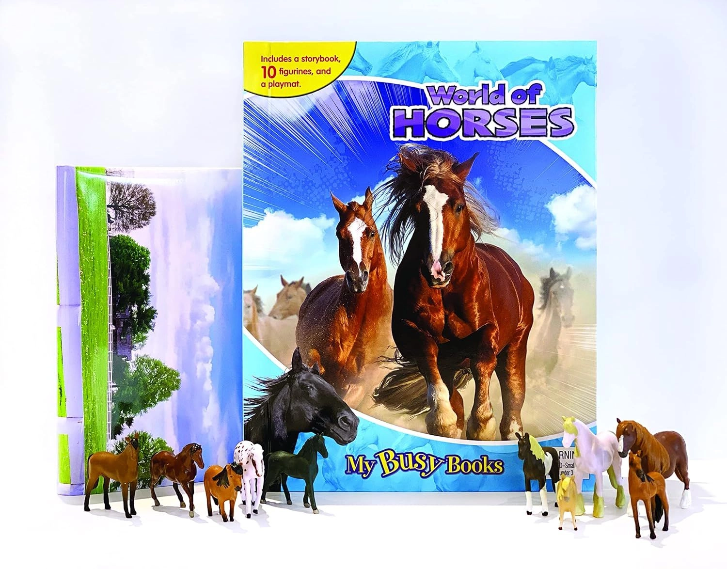 World of Horses My Busy Books - 3 + 10 pieces