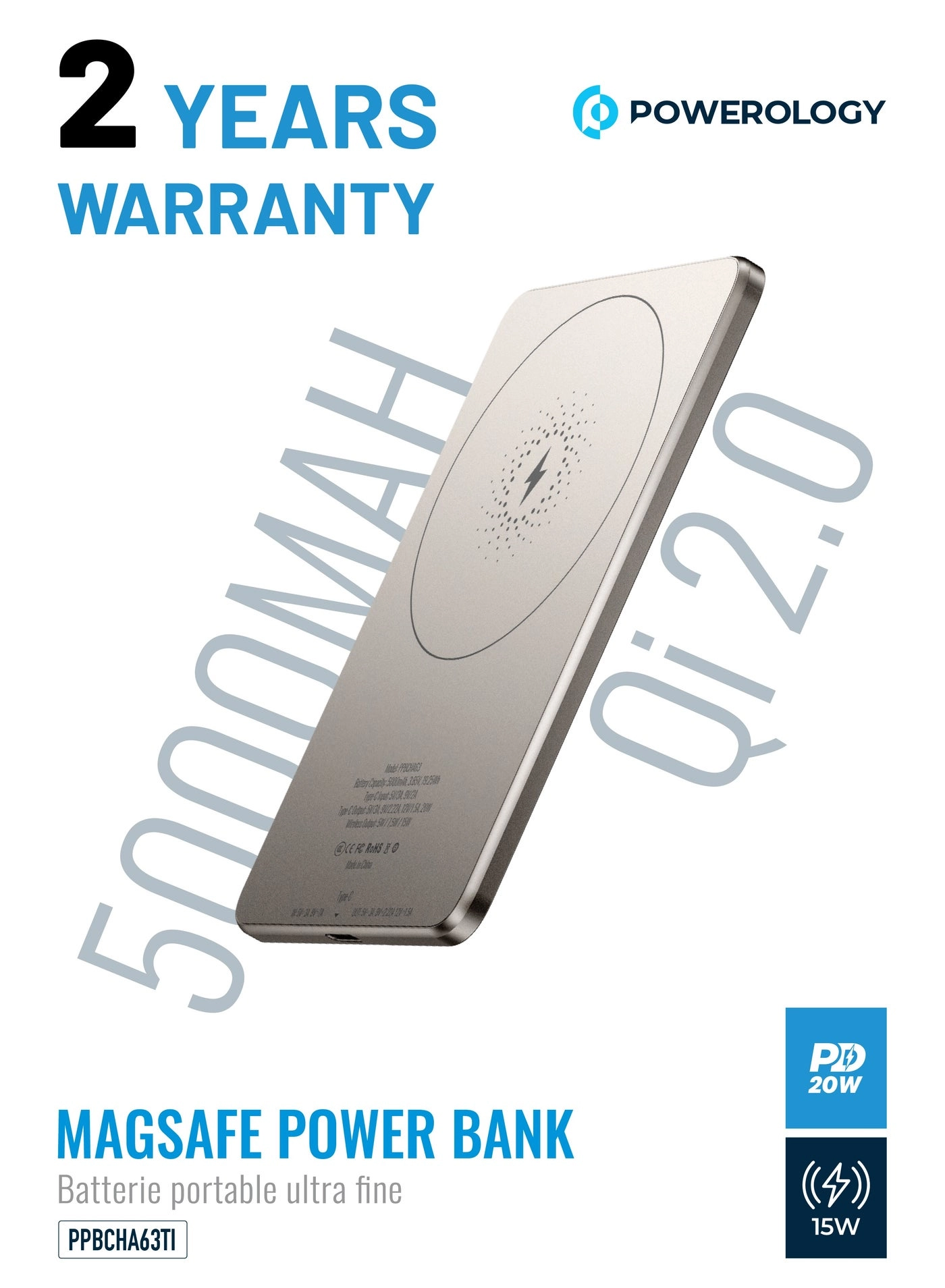 PPBCHA63-GY - 5000mAh 15W