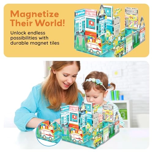 Magnet Building Blocks - 8pcs Metro