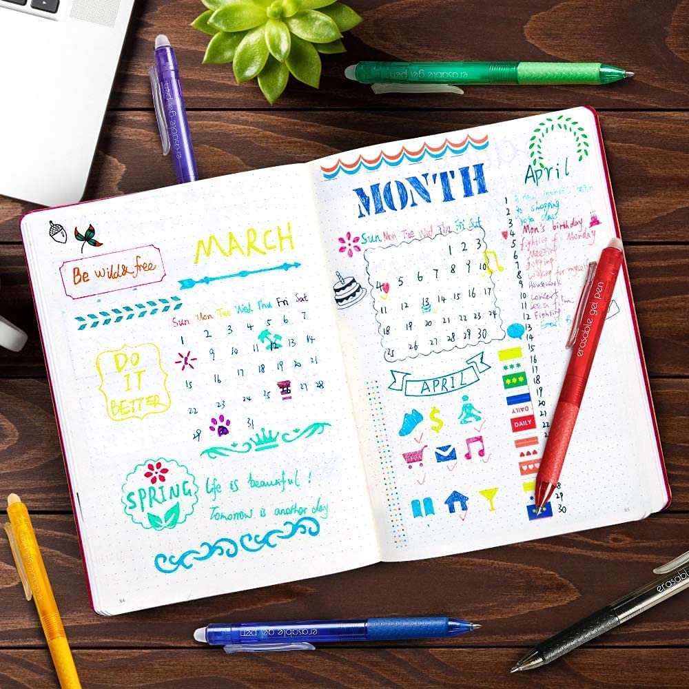 Retractable Erasable Gel Pens - 18 0.7mm