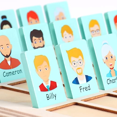 Guess Game Wooden Board Who Am i - 3+ Year Old