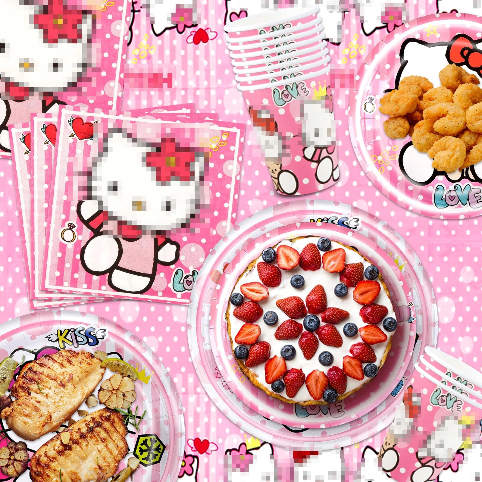 Party Tableware Set - 52PC Birthday