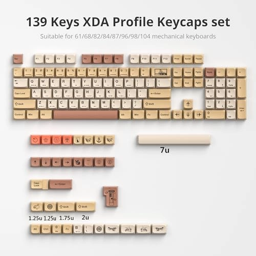 XDA Profile keycaps - 137 Keys PBT Ice Mint