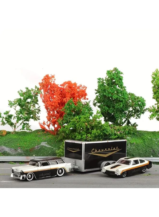 1955 Chevrolet Nomad Vega Transport Trailer Set - Alloy 1:64