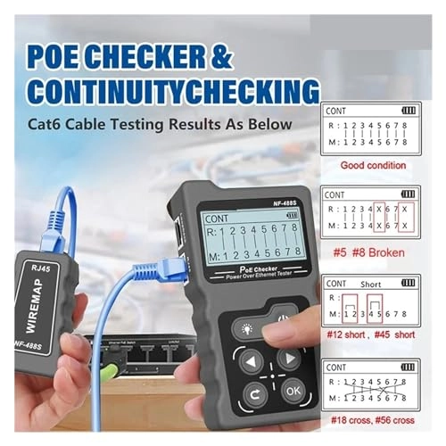 NF-488 - 4 RJ45 2 DC POE Continuity