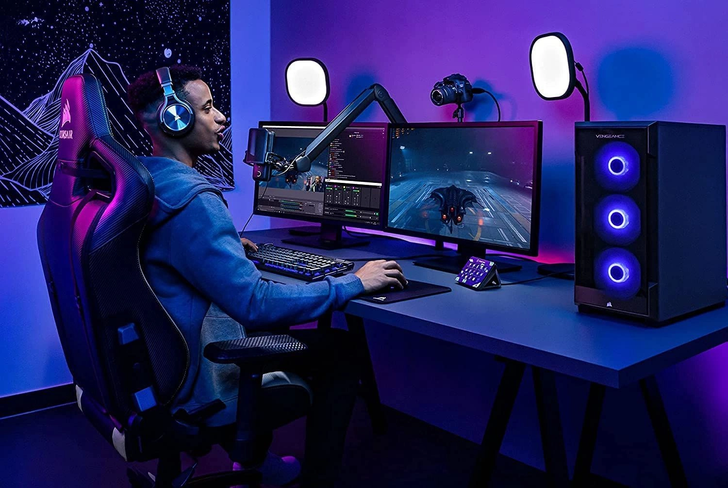 Wave Mic Arm High - 750 mm Vertical Reach 780 mm Horizontal Reach