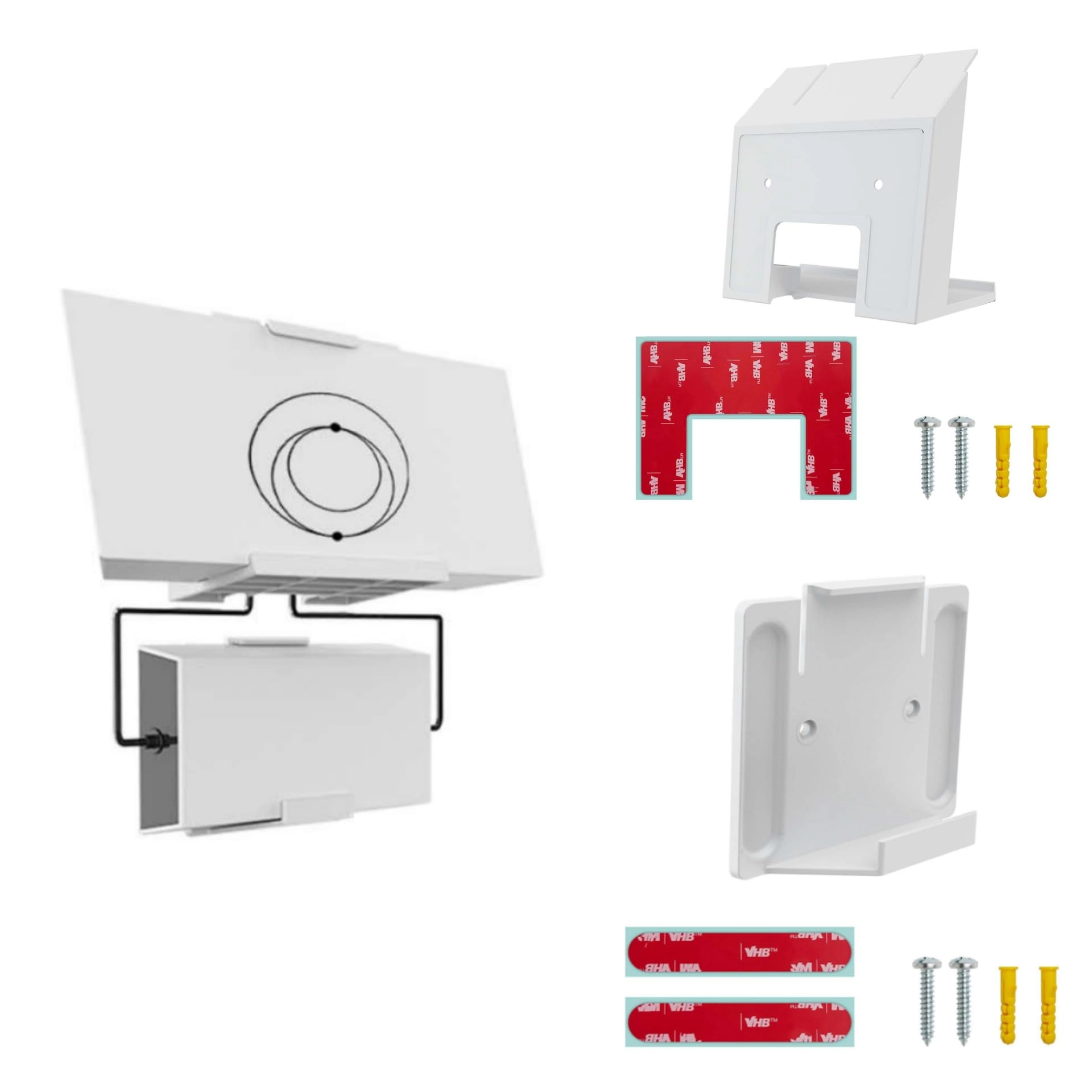 Pidynx Mesh Router Mount - Gen3 + Power Supply Bracket - Gen3