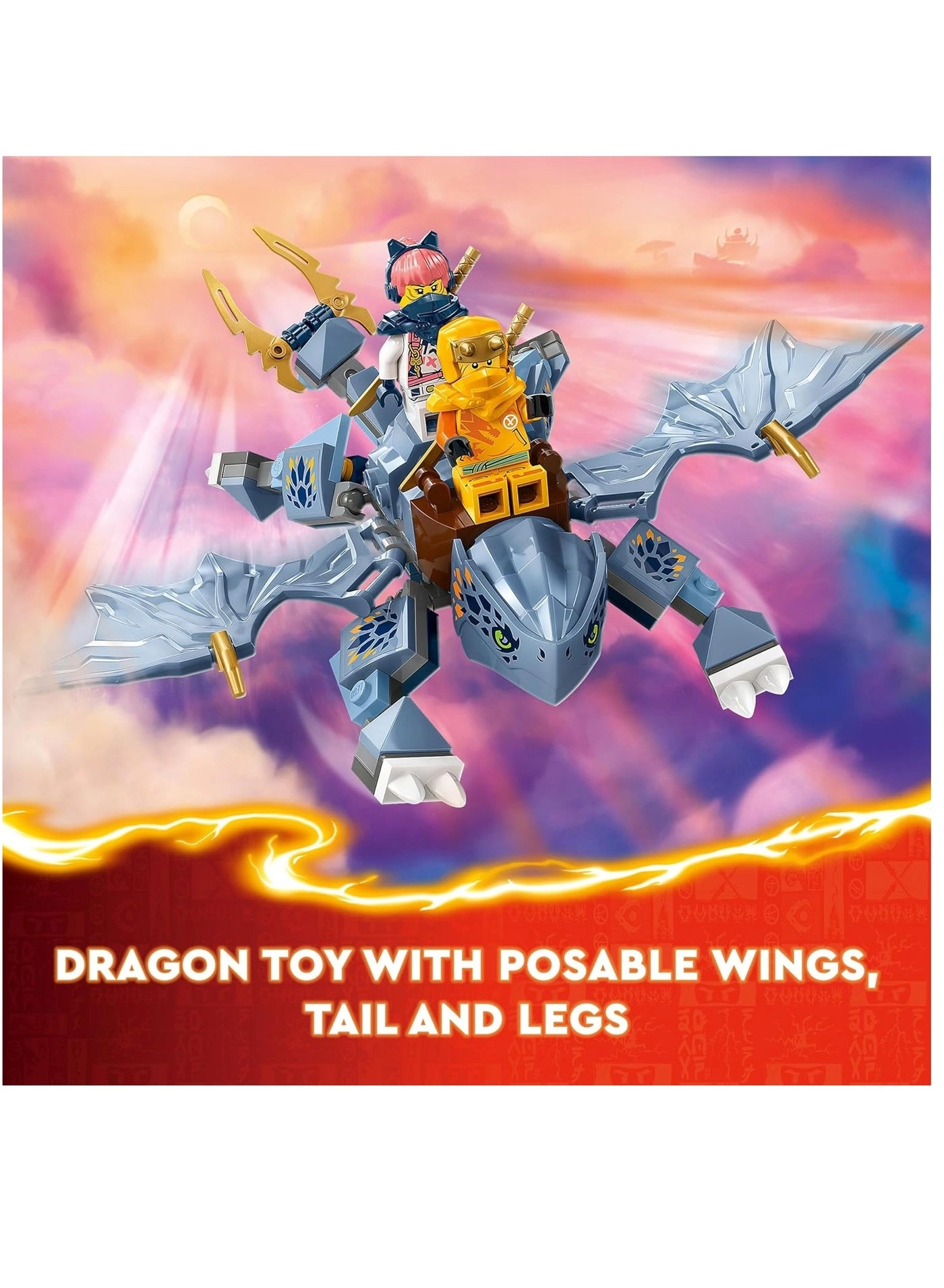 NINJAGO Young Dragon Riyu (71810) - Minifigures Book & Surprise Stickers