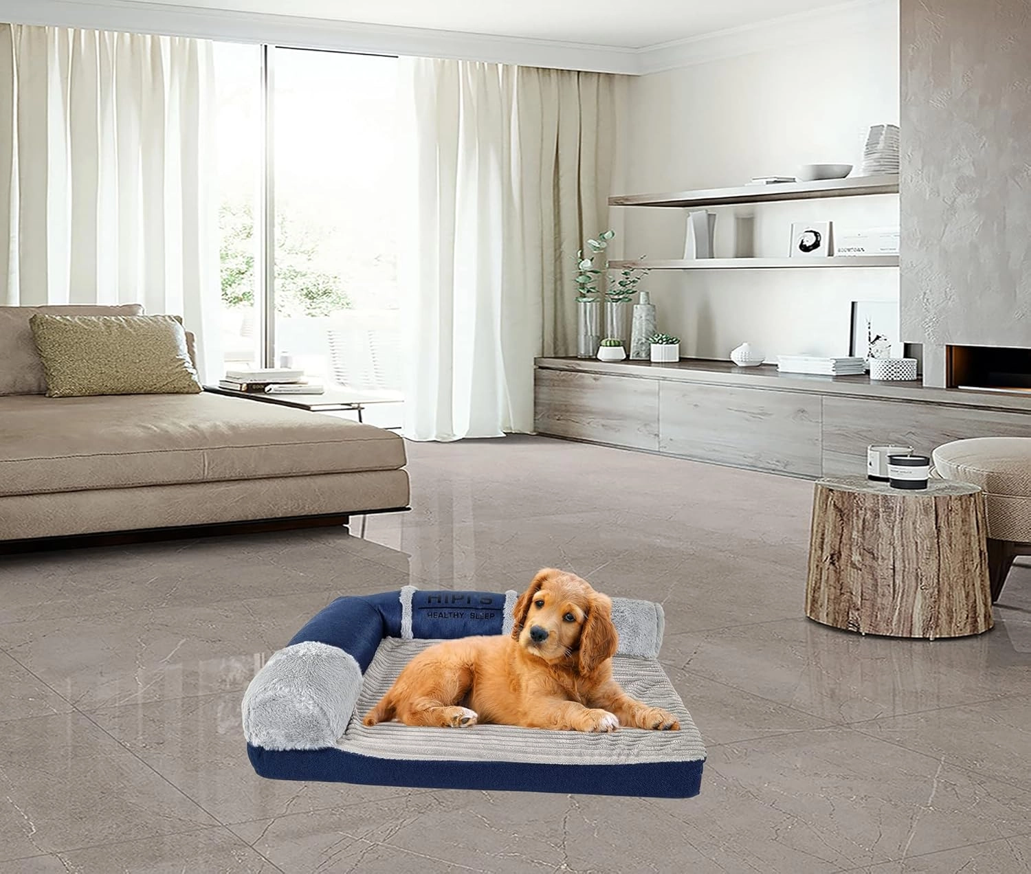 Memory foam dog bed - Orthopedic Small to medium 60 cm