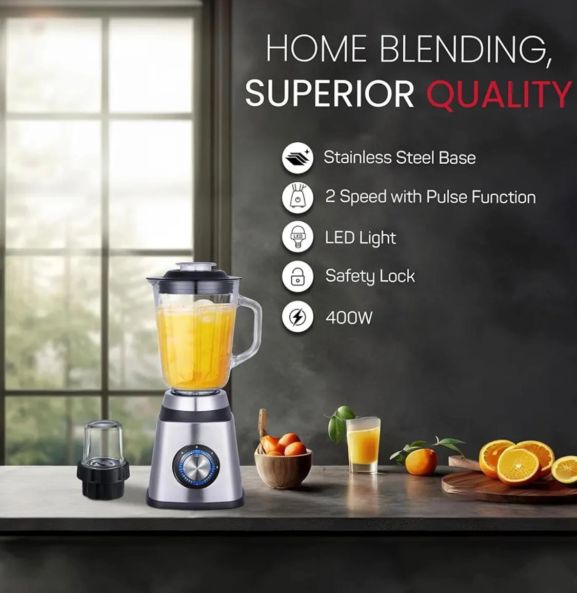 2 in 1 Blender - 400W