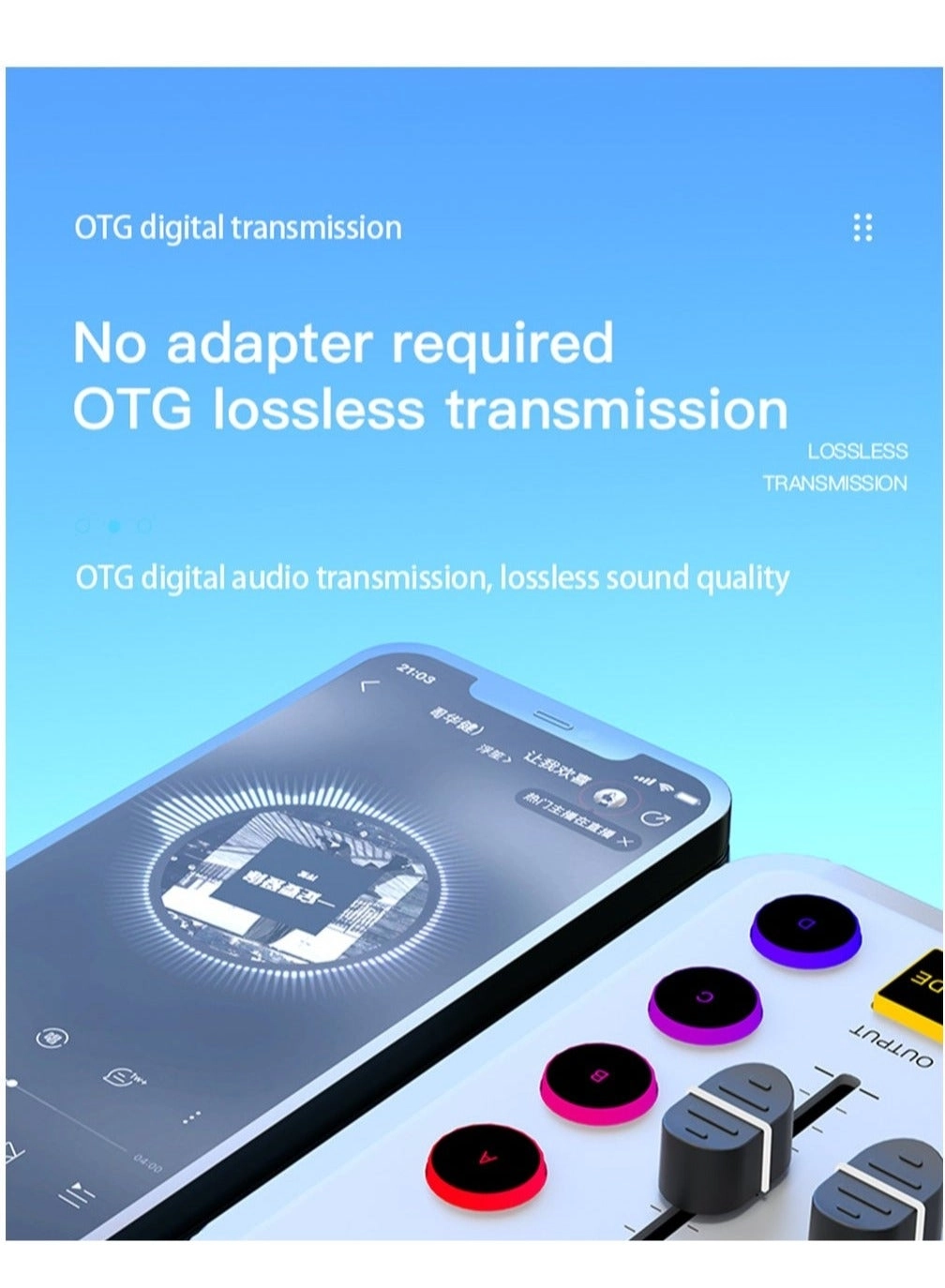 Audio Mixer + M800Mic USB Microphone