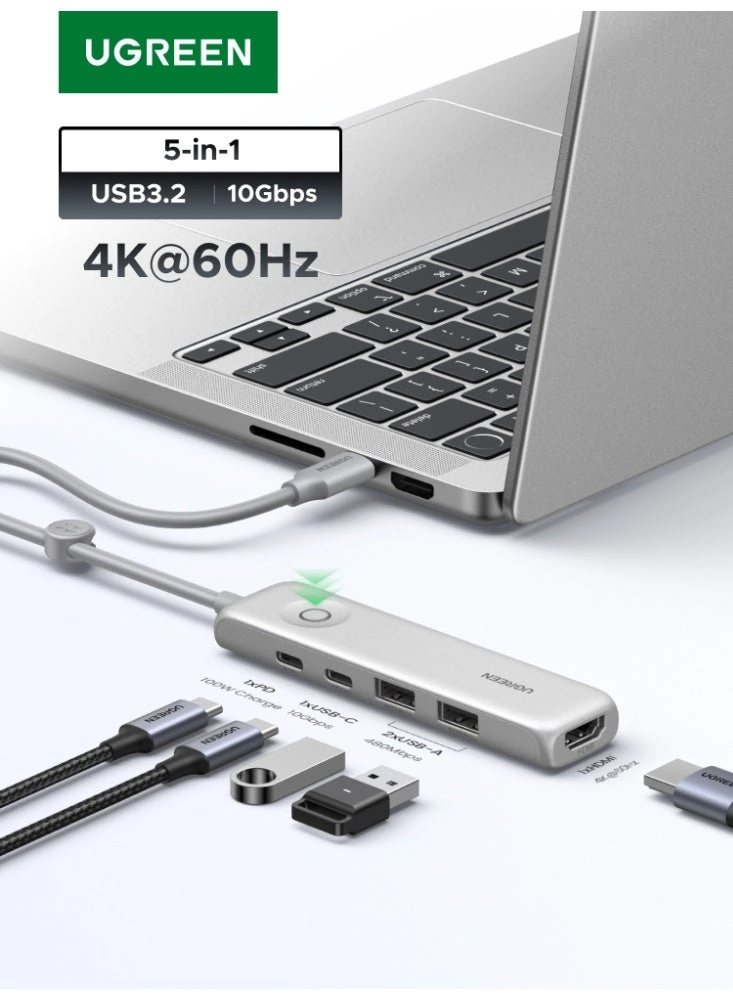 Ugreen 5-in-1 - 4K@60Hz 100W 10Gbps