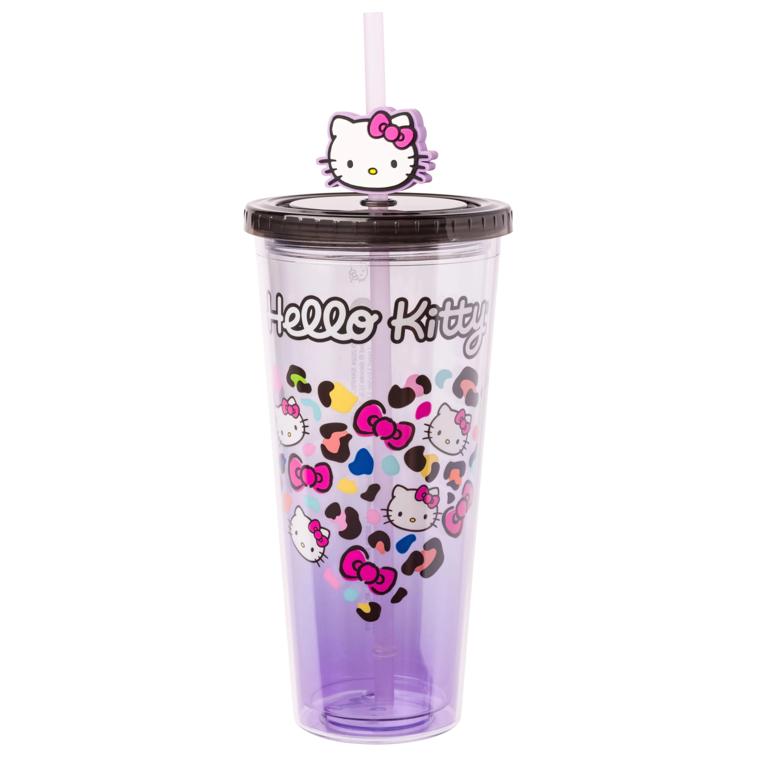 Silver Buffalo Hello Kitty Reusable Cup - 1 pcs - Leopard Heart