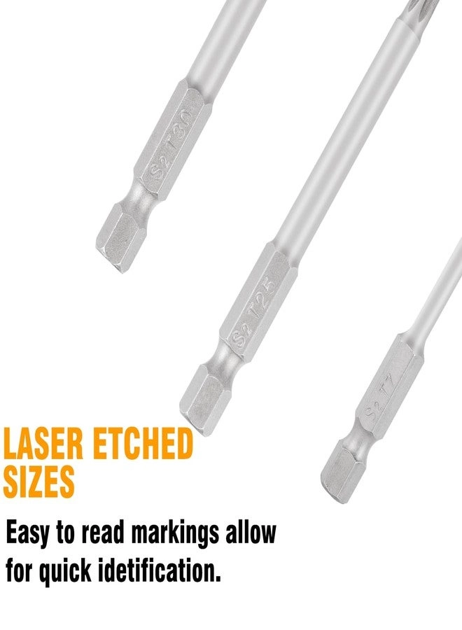 Torx Head Screwdriver Bit Set - 11 Piece 3 Inch Long