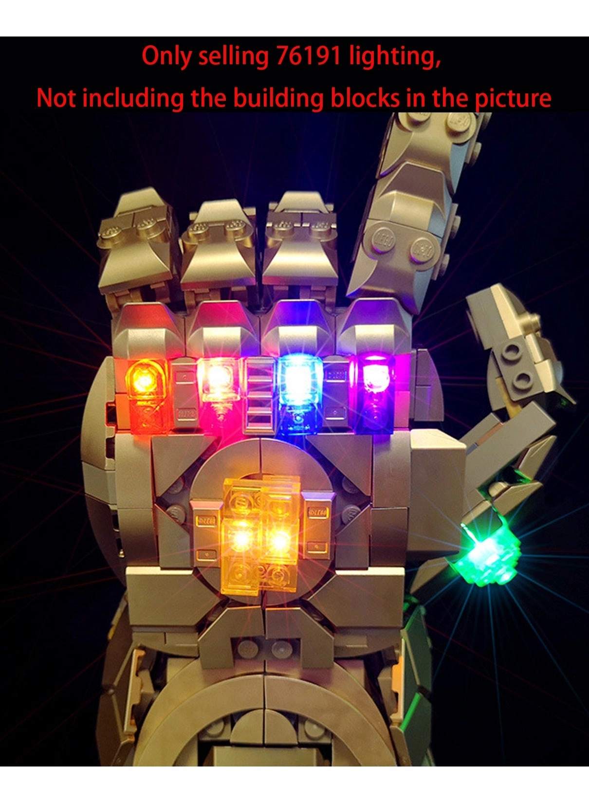LED Light Kit - Infinity Gauntlet Compatible with 76191