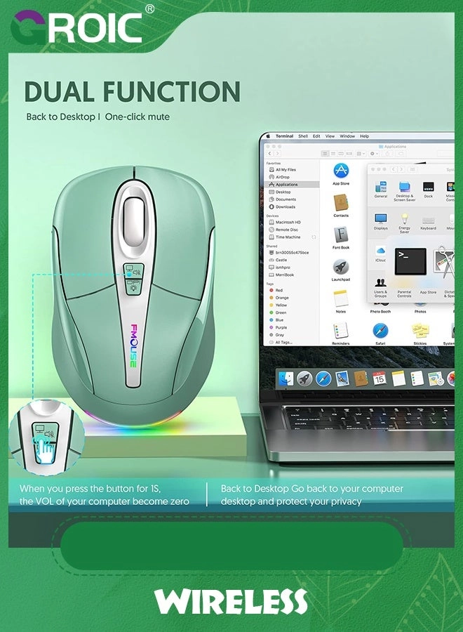 LED Slim Silent Mouse - Wireless