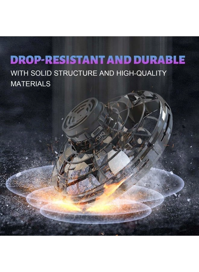 Hand Operated Mini Drone - Fidget Flying Spinner, LED Lights, USB Rechargeable