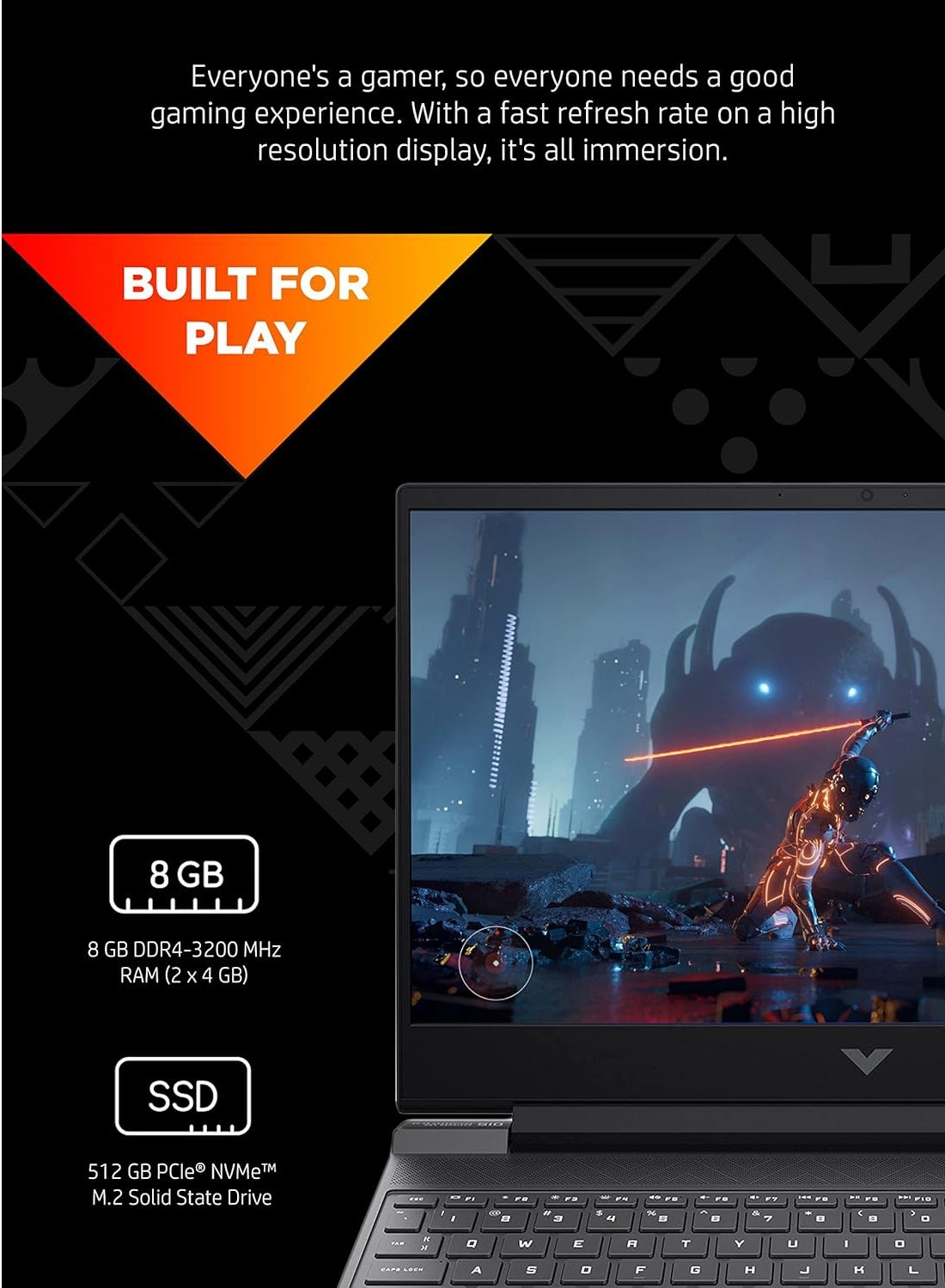 Victus FA0025NR - 15.6'' 1TB 16GB 1GB Core i5-12500H