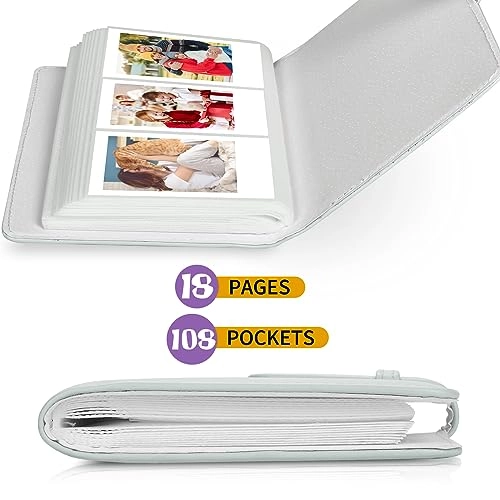 2x3" 108 Pockets Vegan Leather Photo Album