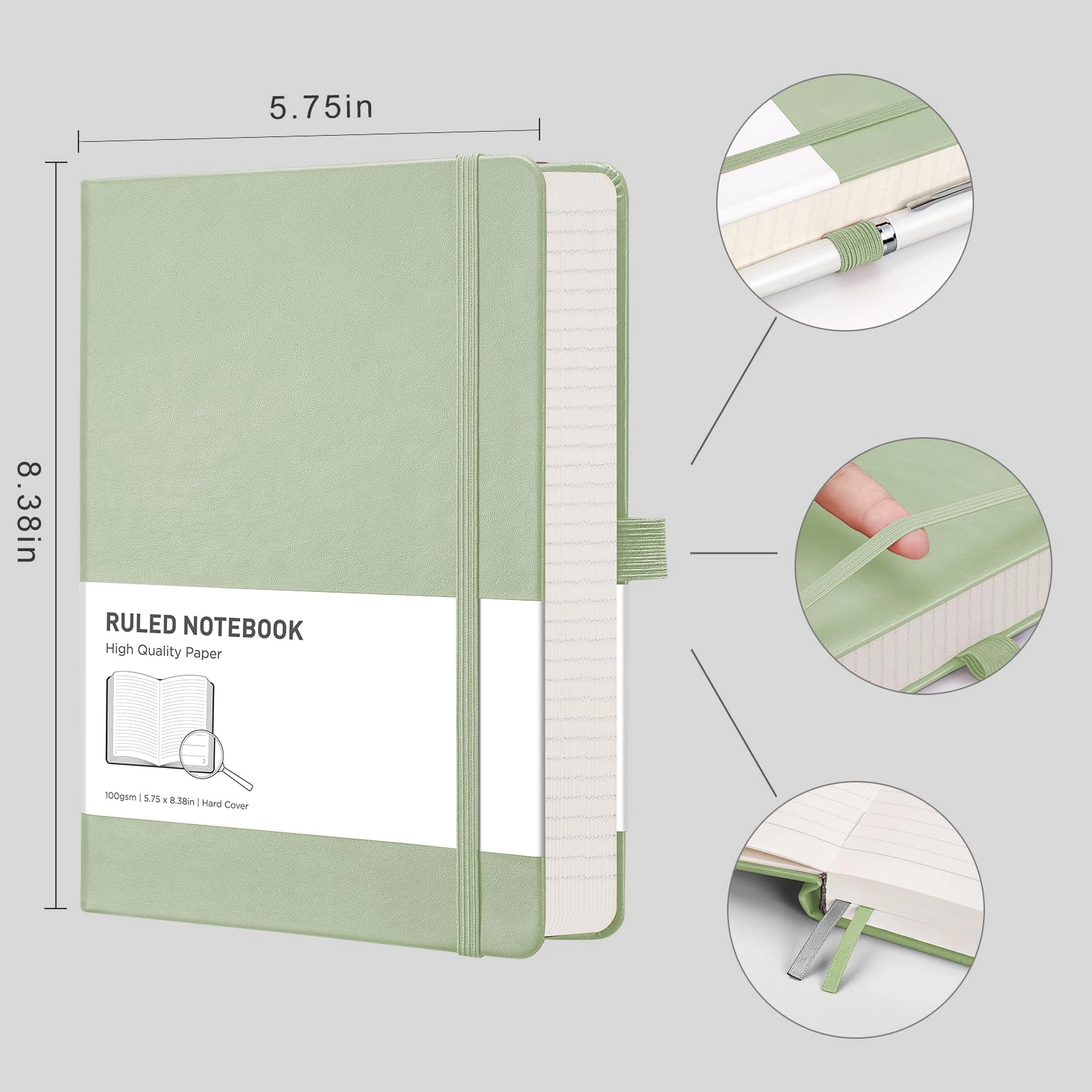 Lined Journal Notebook A5 Hardcover - Lined 320 Pages