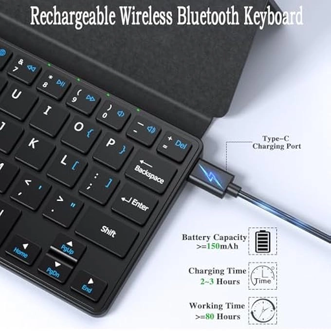 Ultra Light Portable Mini Keyboard - Bluetooth