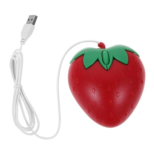 Pink Strawberry Mouse - USB