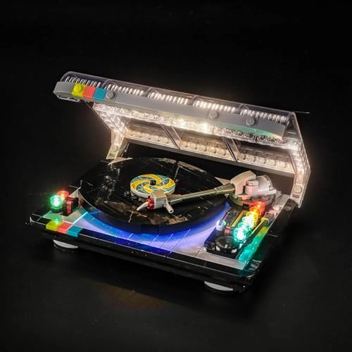 LED Light Set Compatible with Lego 40699 Retro Record Player - USB cable & battery case Copper