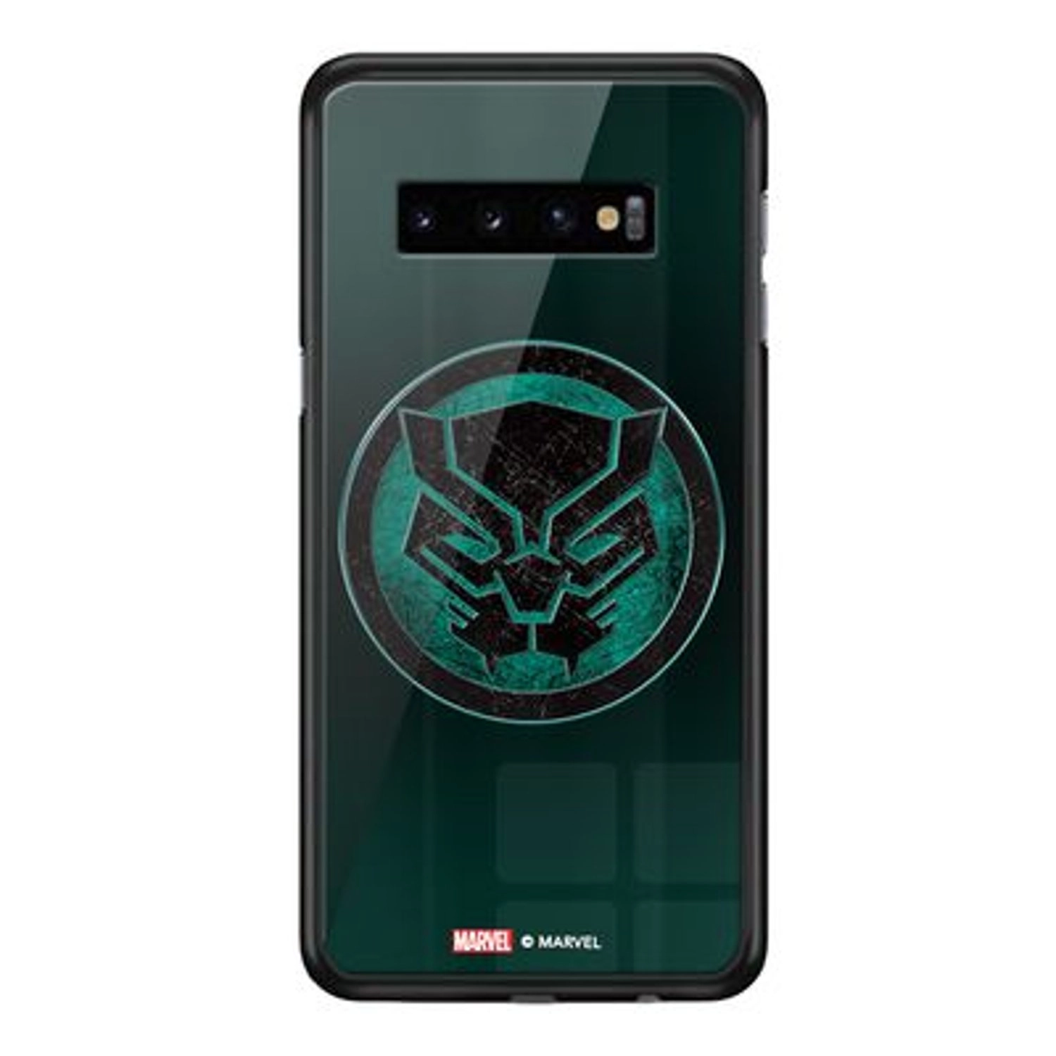 Wackylicious Black Panther Logo Back Case for Galaxy S10 Plus