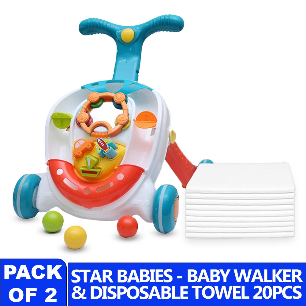Rolling Ball Walker - Light And Music + Baby Drawing Mat