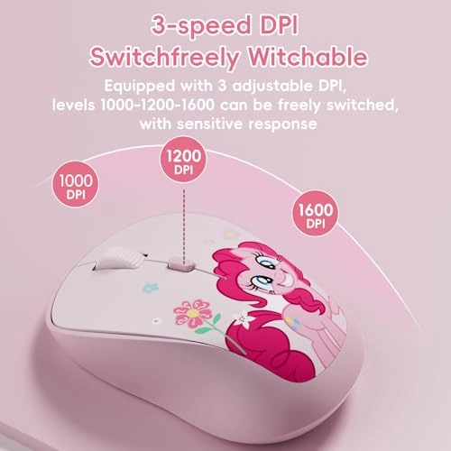 Pinkie Pie Wireless Mouse - Radio Frequency