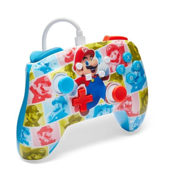Nintendo Switch Enhanced Wired Controller Mario Hero Reel