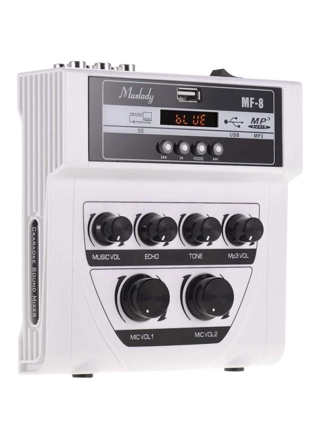 I5036W-UK-A - Mini Karaoke Sound Audio Mixer White/Black