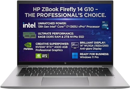Zbook Firefly 14 G10 5G393ES#BCM - 14'' Core i7-1365U 64GB DDR5 2TB SSD