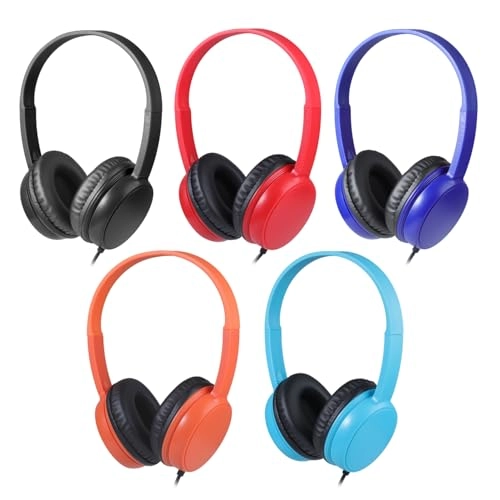Kids Headphones Wired Headphone 5 Pack