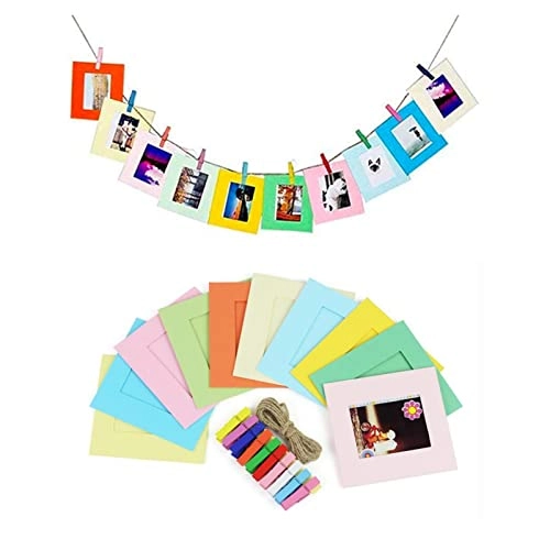 Adjustable Shoulder Strap + Screen Protector Film + Wall Hanging Picture Frame + Wooden Clips + Films Sticker Border