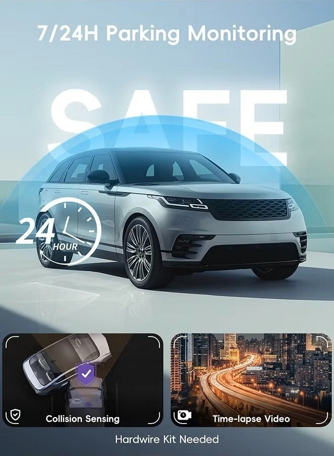 4K High Definition WiFi Bluetooth Driving Recorder Reversing Image