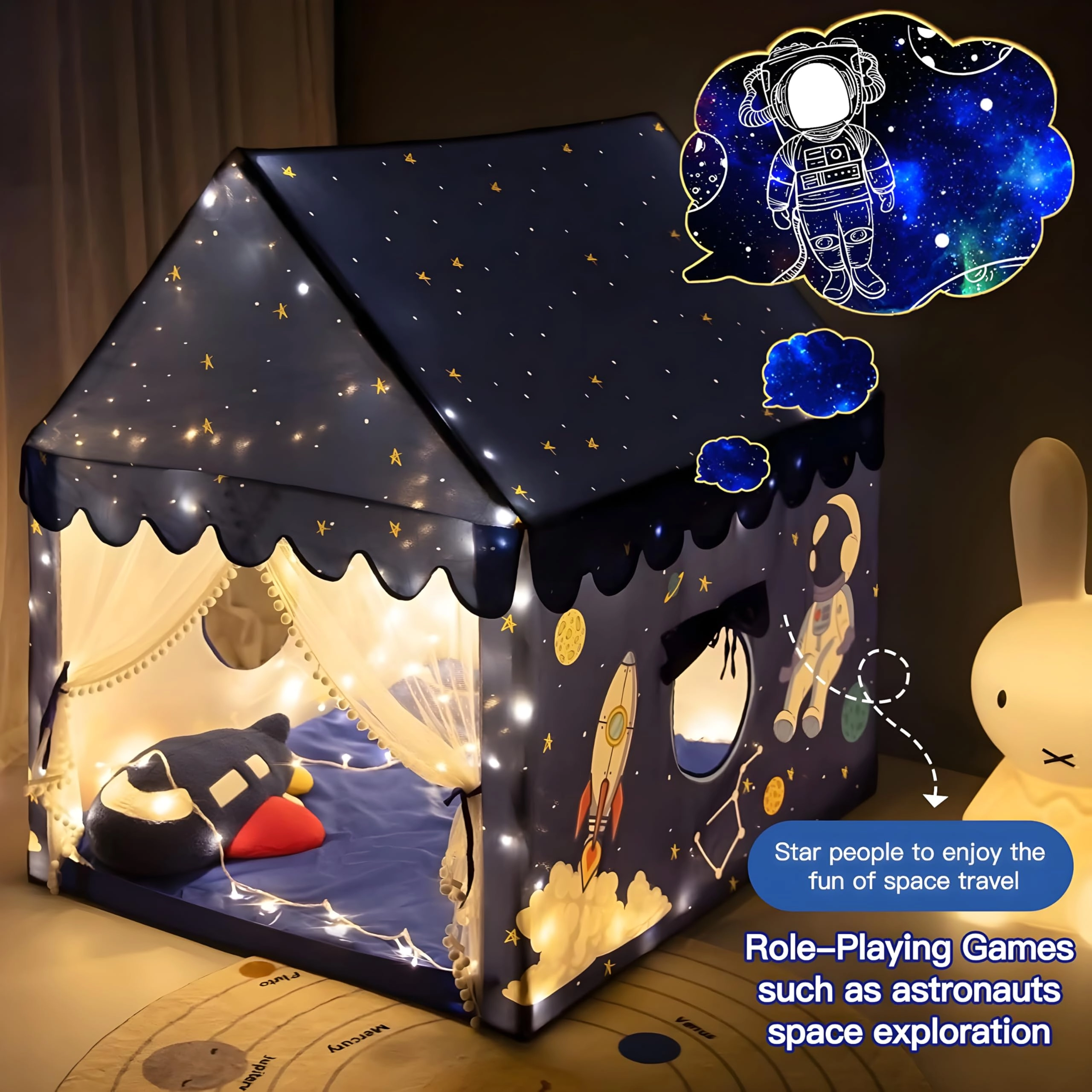 Play Tent House - Medium 95 x 74 x 105 Centimeters