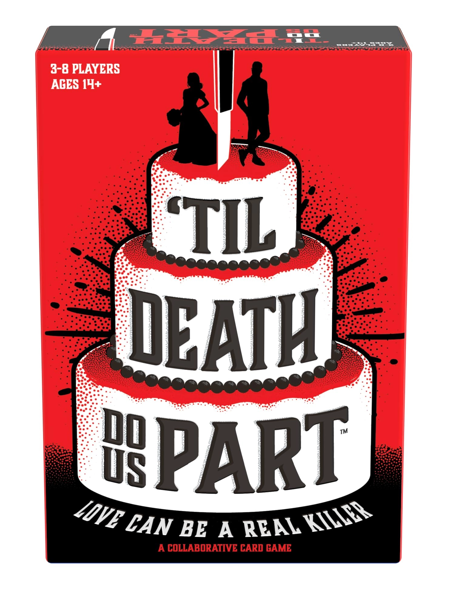 Pressman 'Til Death Do Us Part - English 14 years and up 9 Effect Cards, 15 Action Cards