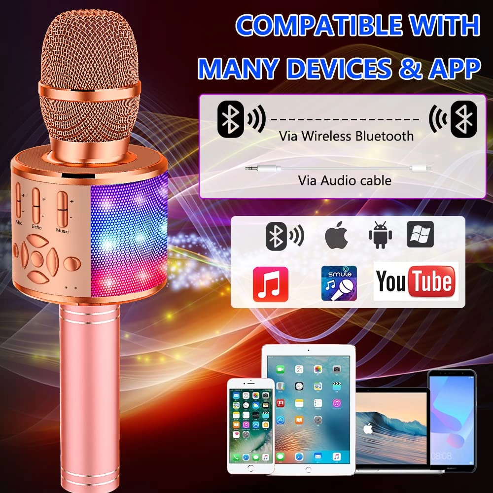Karaoke Microphone - Handheld Bluetooth