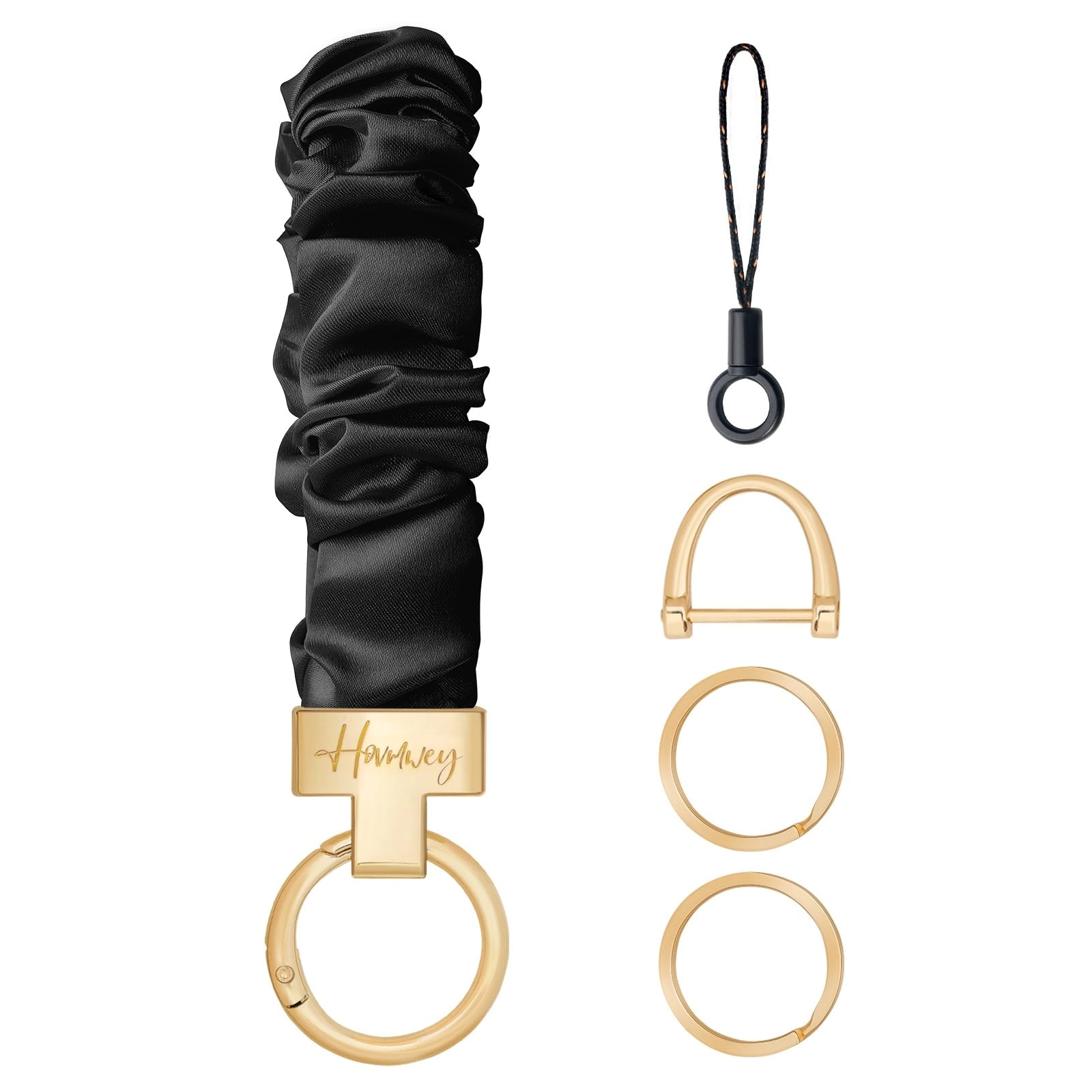 Stretchy Scrunchie Keychain Wristlet - Fun